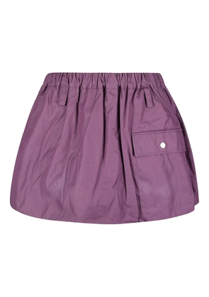 Baum Und Pferdgarten Simona elastic-waist pocket mini A-line skirt - Purple