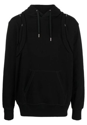 Alexander McQueen long-sleeve cotton hoodie - Black