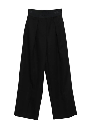 SANDRO pleated-front trousers - Black