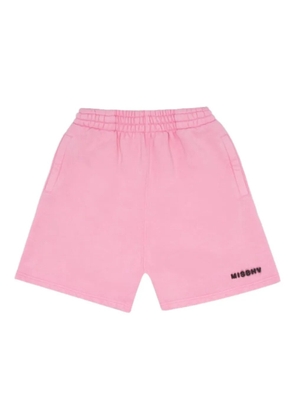 MISBHV Community logo-print running shorts - Pink