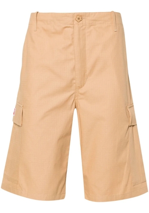 Kenzo mid-rise ripstop cargo shorts - Brown