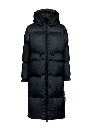 AFTER LABEL hooded quilted puffer coat - Black