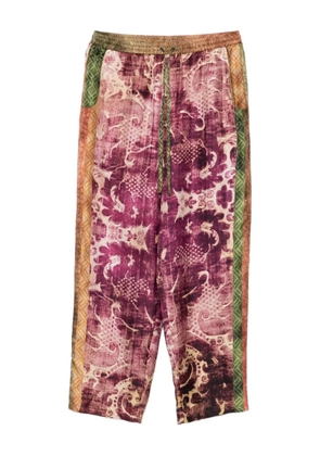 Pierre-Louis Mascia patterned trousers - Purple