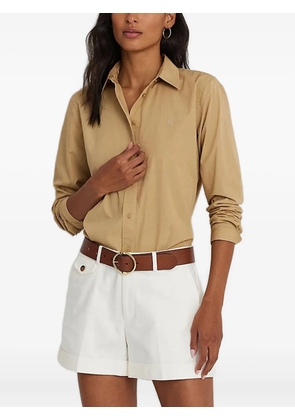 Lauren Ralph Lauren logo-embroidered shirt - Neutrals