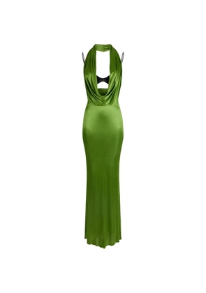 Elisabetta Franchi draped maxi dress - Green