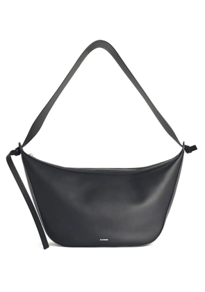 Jil Sander knotted leather shoulder bag - Black