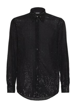 DSQUARED2 pinstriped shirt - Black