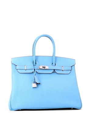 Hermès Pre-Owned Candy Birkin Bag Epsom 35 tote bag - Blue