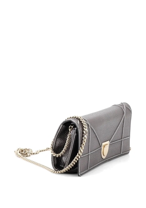 Christian Dior Pre-Owned Diorama Croisiere Chain Wallet Grained Calfskin clutch bag - Metallic