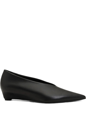 AMI Paris pointed-toe wedge pumps - Black