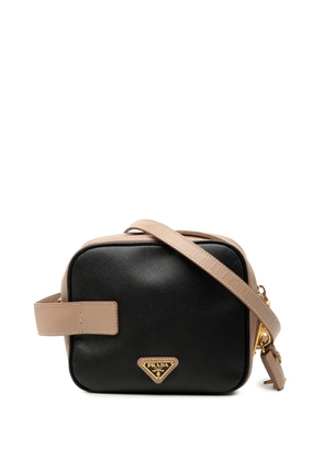 Prada Pre-Owned 2013-2026 Mini Bicolor Saffiano Lux satchel - Brown