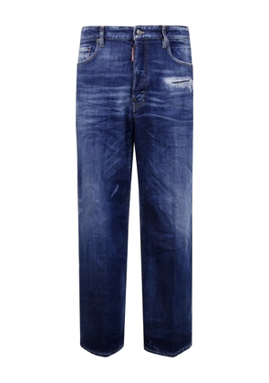DSQUARED2 distressed-detail cotton jeans - Blue