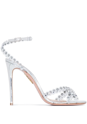 Aquazzura 105mm Tequilla sandals - Silver