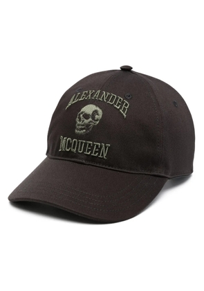 Alexander McQueen logo-embroidered cap - Black