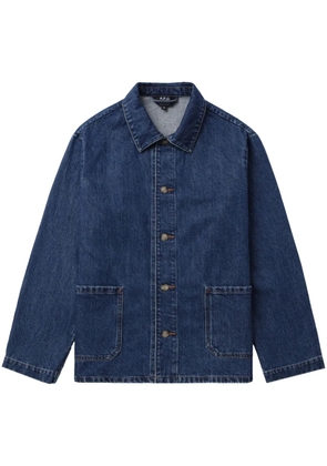 A.P.C. buttoned denim jacket - Blue