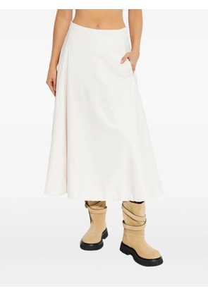 Add side-pocket midi skirt - Neutrals