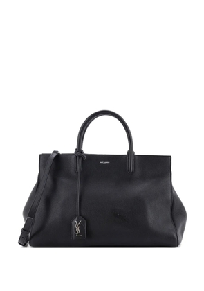 Saint Laurent Pre-Owned Rive Gauche Cabas Leather Medium tote bag - Black