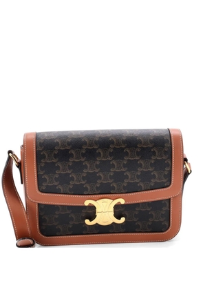 Celine Pre-Owned Triomphe Triomphe Coated Canvas Medium shoulder bag - Brown