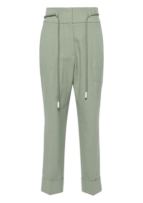 Peserico high-waist cropped trousers - Green