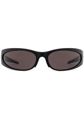 Balenciaga Eyewear Reverse XP Wrap oval-frame sunglasses - Black