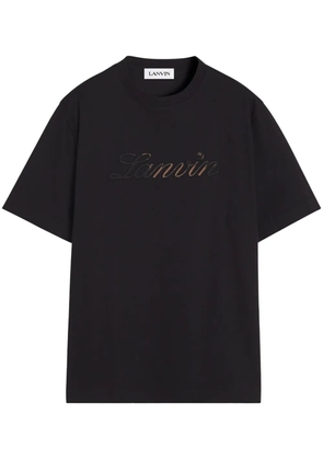 Lanvin logo-embroidered T-shirt - Black