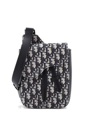 Christian Dior Pre-Owned Saddle Rectangular Pouch Oblique Canvas crossbody bag - Blue