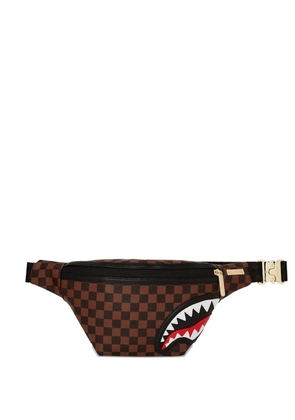 Sprayground check-pattern belt bag - Brown