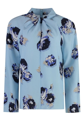 St. John floral-print blouse - Blue