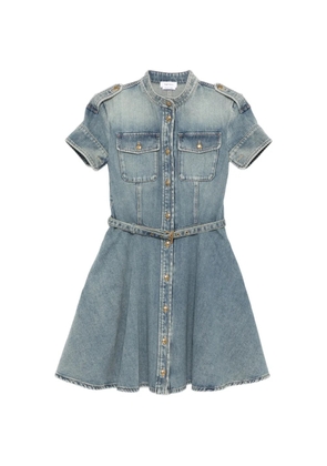 Alexander McQueen denim mini dress - Blue
