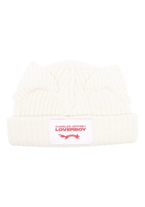 Charles Jeffrey Loverboy Chunky Ears beanie - Neutrals