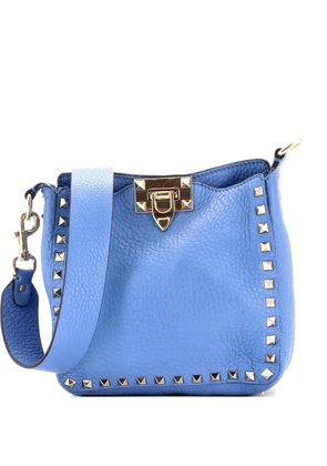 Valentino Garavani Pre-Owned Rockstud Flip Lock Messenger Bag Leather Mini crossbody bag - Blue