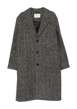 AMARÁNTO herringbone button coat - Black