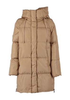 Weekend Max Mara hooded imbottito lungo coat - Neutrals
