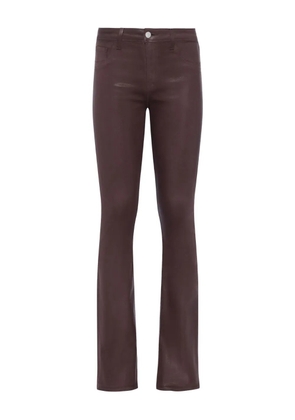 L'Agence Selma coated bootcut jeans - Brown