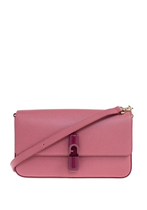 Furla Iride leather flap-closure shoulder bag - Pink