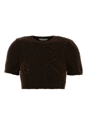Gimaguas Julita cable-knit T-shirt - Brown