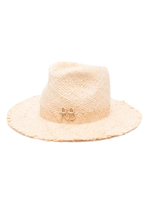 Ruslan Baginskiy logo-appliqué fedora hat - Neutrals