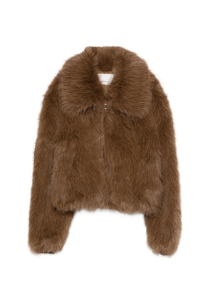 The Frankie Shop Hope faux-fur jacket - Brown