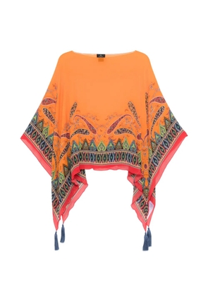 ETRO paisley tassel top - Orange