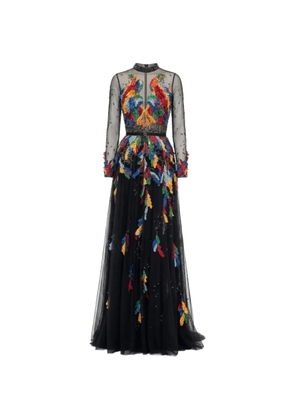 Saiid Kobeisy embroidered maxi dress - Black
