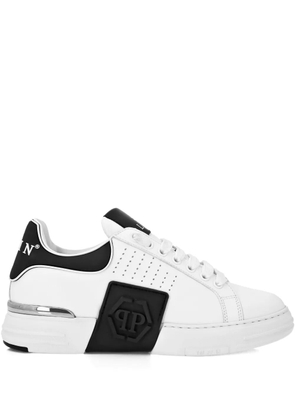 Philipp Plein panelled sneakers - White