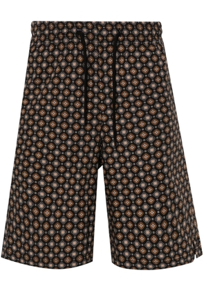 A.P.C. Vincento geometric-pattern shorts - Black