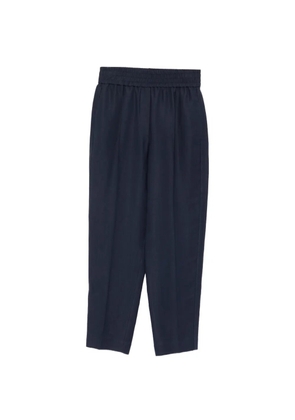 Brunello Cucinelli elasticated-waistband trousers - Blue
