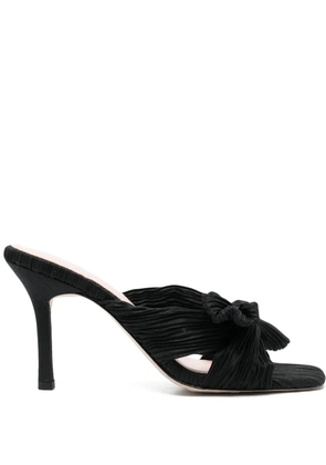 Loeffler Randall 90mm pleated knot-detail sandals - Brown