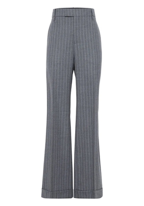 Brunello Cucinelli pinstriped wool trousers - Green