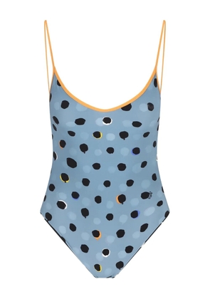FENDI polka-dot swimsuit - Blue