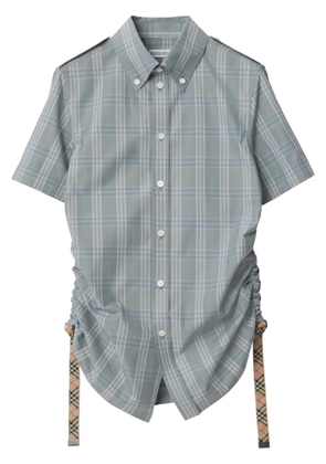 Burberry checked cotton shirt - Blue