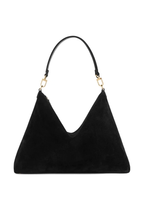 TOTEME Medium Bevel suede shoulder bag - Black