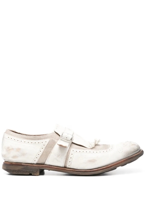 Church's distressed-finish monk shoes - White
