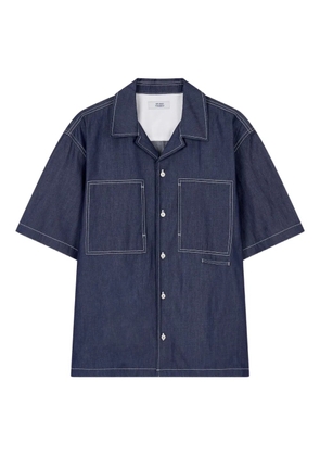 TOMBOY two-pockets short-sleeve shirt - Blue
